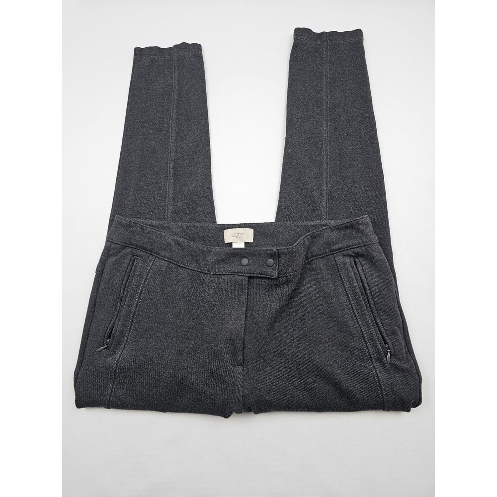 Loft Outlet Womens Tapered Leggins Dress Pants Size 12 Stretch Skinny Ankle Leg - Picture 2 of 11
